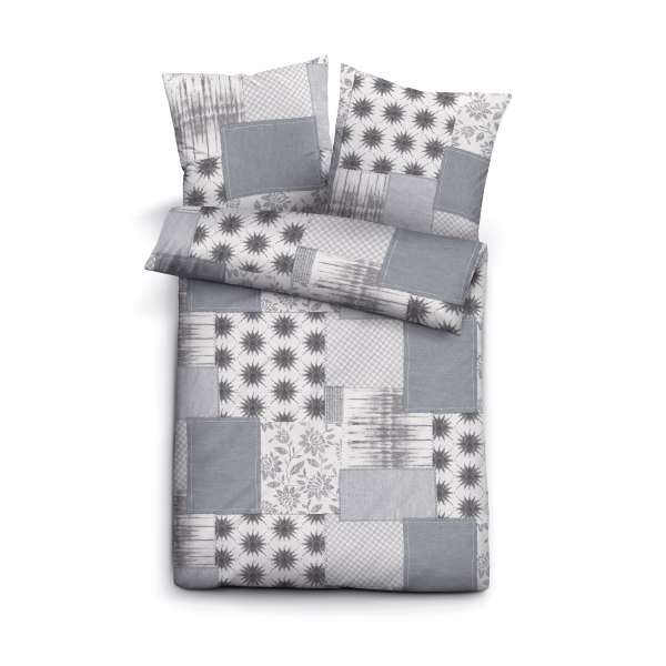 Biberna Trendline Biber Bettwäsche 3410-017 Größe 135x200/80x80 cm