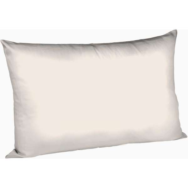 Fleuresse Mako-Satin-Kissenbezug uni colours porzellan 9050 Größe 40x60 cm