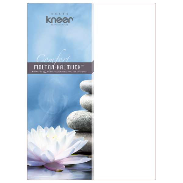 Kneer Comfort Molton-Kalmuck Matratzenschutz-Spannbetttuch bis 30 cm Höhe Qualität 86 weiß