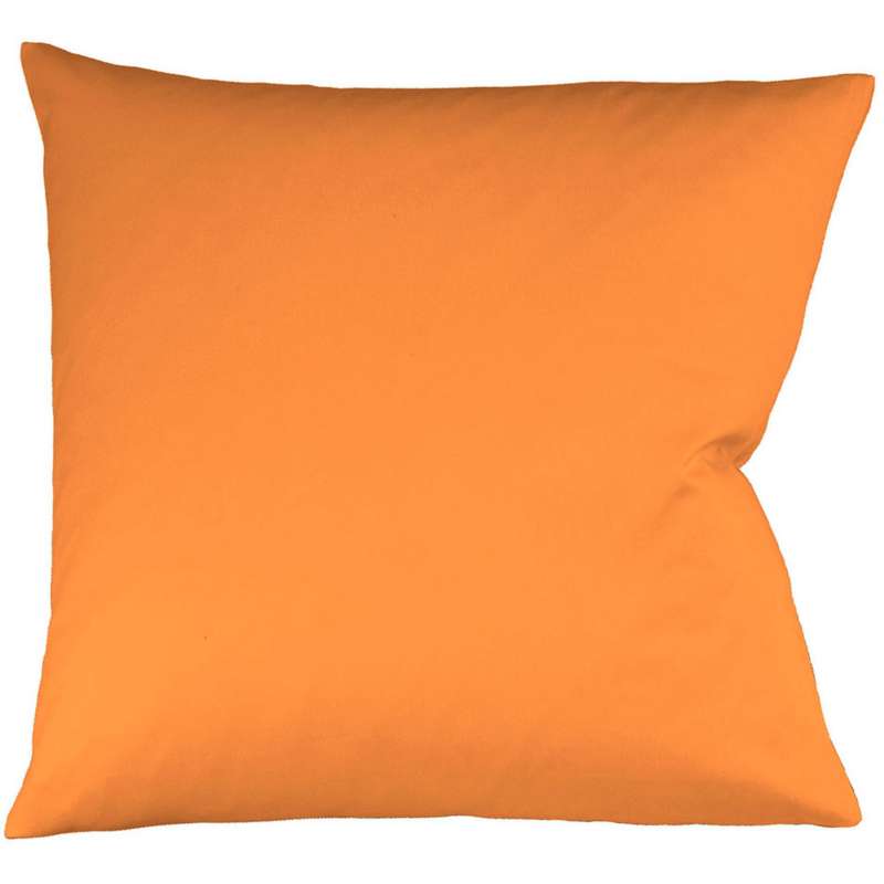 Fleuresse Interlock-Jersey-Kissenbezug uni colours orange 2044 Größe 40x40 cm