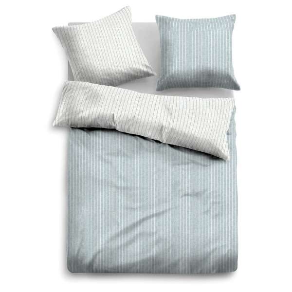 Tom Tailor Melange Flanell-Wendebettwäsche 849791-805, Größe 135x200 cm, hellgrau