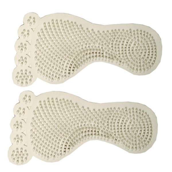 Sorema Naturkautschuk Duscheinleger Foot white 6-teilig