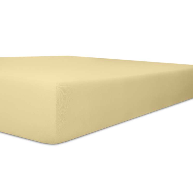 Kneer Exclusiv Stretch Spannbetttuch für hohe Matratzen & Wasserbetten Qualität 93, kiesel, 90-100x1