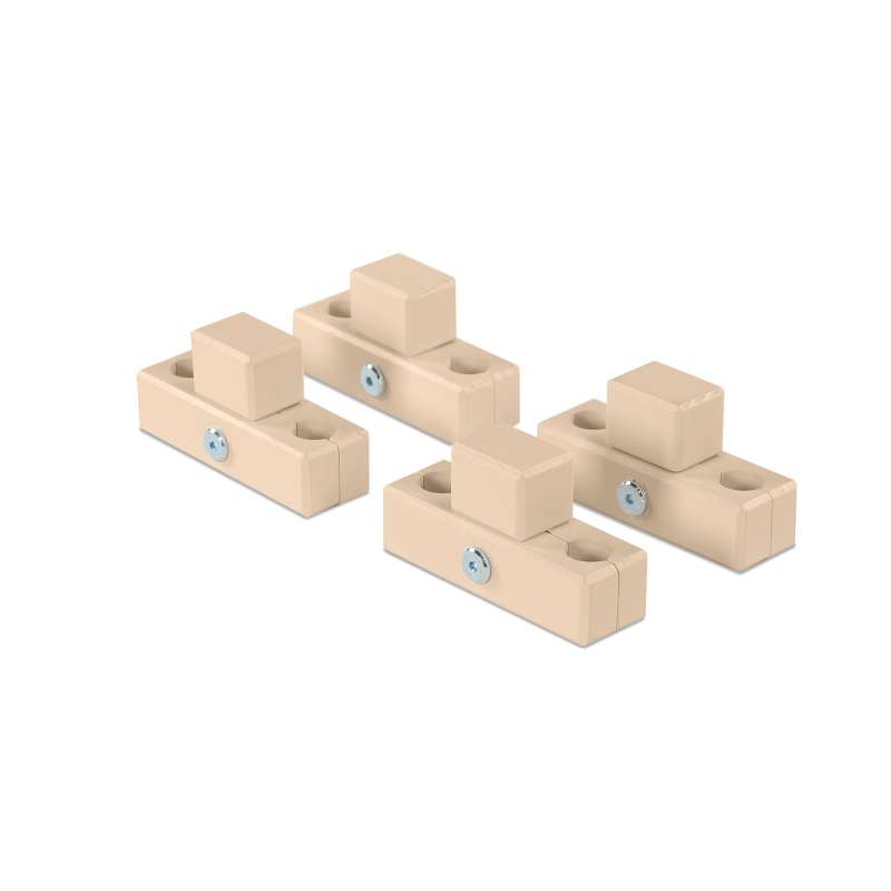 babybay Verbindungsbacken zum Laufstall für Modell Original/Midi/Maxi/Boxspring beige lackiert