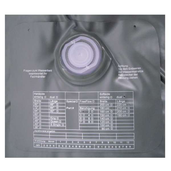 ABBCO Kuss Wassermatratze - Wasserkern Mesamoll II Softside für Duales WB 180x220 cm