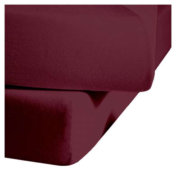 Fleuresse Mako-Satin-Spannlaken colours pflaume 4074