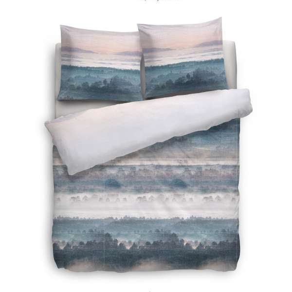 Heckett Lane Velvet Touch Wendebettwäsche Katarina 135x200 cm blau