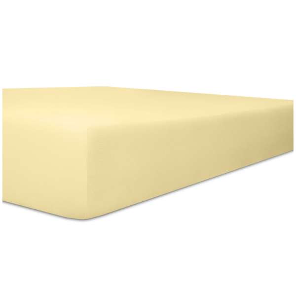 Kneer Flausch-Frottee Spannbetttuch für Matratzen bis 22 cm Höhe Qualität 10 Farbe leinen
