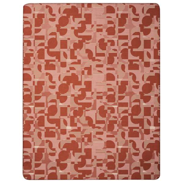 ELLE Decoration Wohndecke Optimistc Red, Größe 150x200 cm Geo terra Kuscheldecke