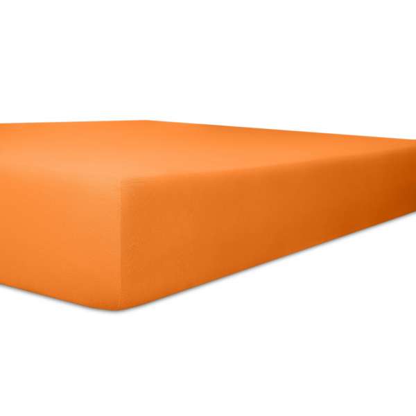 Kneer Easy Stretch Spannbetttuch Qualität 25, orange, 180-200x200-220 cm