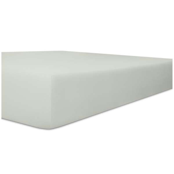 Kneer Fein-Jersey Spannbetttuch für Matratzen bis 22 cm Höhe Qualität 50 Farbe platin