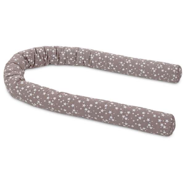babybay Nestchenschlange Piqué für alle Modelle, taupe Sterne weiß