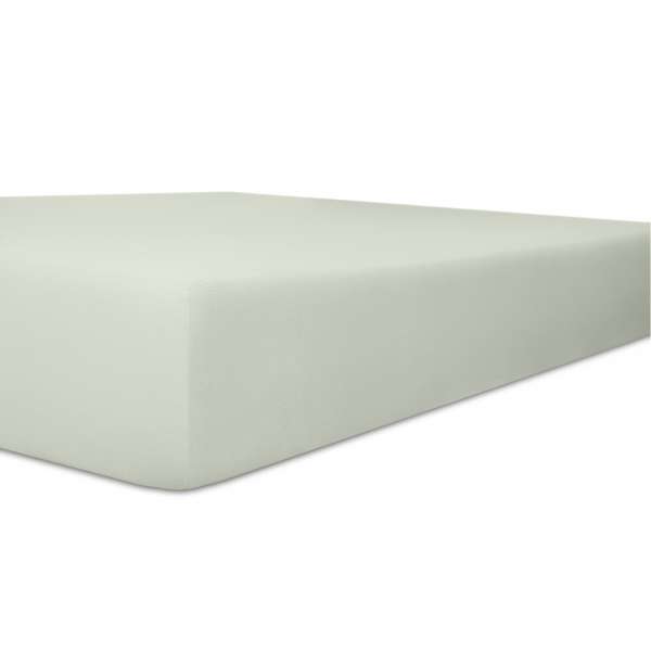 Kneer Vario Stretch Spannbetttuch Qualität 22 für Topper one hellgrau Größe 200x200 cm
