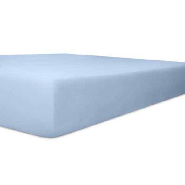 Kneer Exclusiv Stretch Spannbetttuch Qualität 93, hellblau, 90-100x190-220 cm