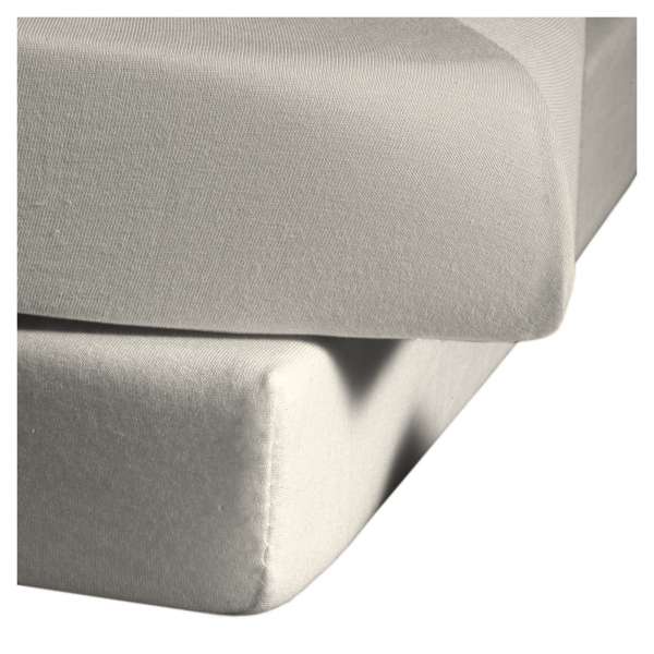 Fleuresse Mako-Satin-Spannlaken colours porzellan 9050 Größe 160x200 cm