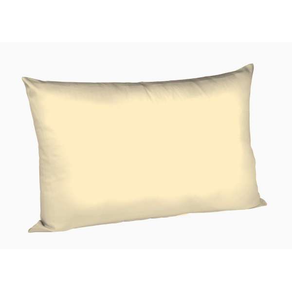 Fleuresse Mako-Satin-Kissenbezug uni Farbe colours 215 vanille Größe 40x60 cm