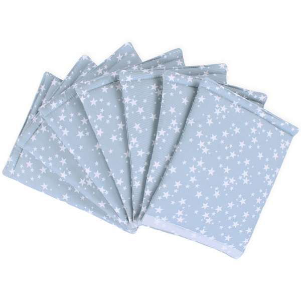 babybay Nestchen Ultrafresh für Maxi, Boxspring, Comfort, azurblau Sterne weiß