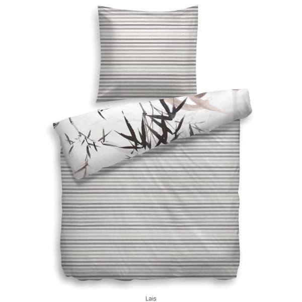 Heckett Lane Pure Cotton Bettwäsche Lais 135x200 cm grau