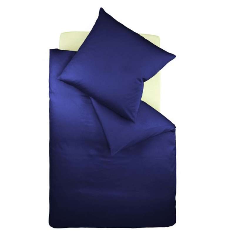 Fleuresse Interlock-Jersey-Bettwäsche colours dunkelblau 6061 Größe 155x220 cm