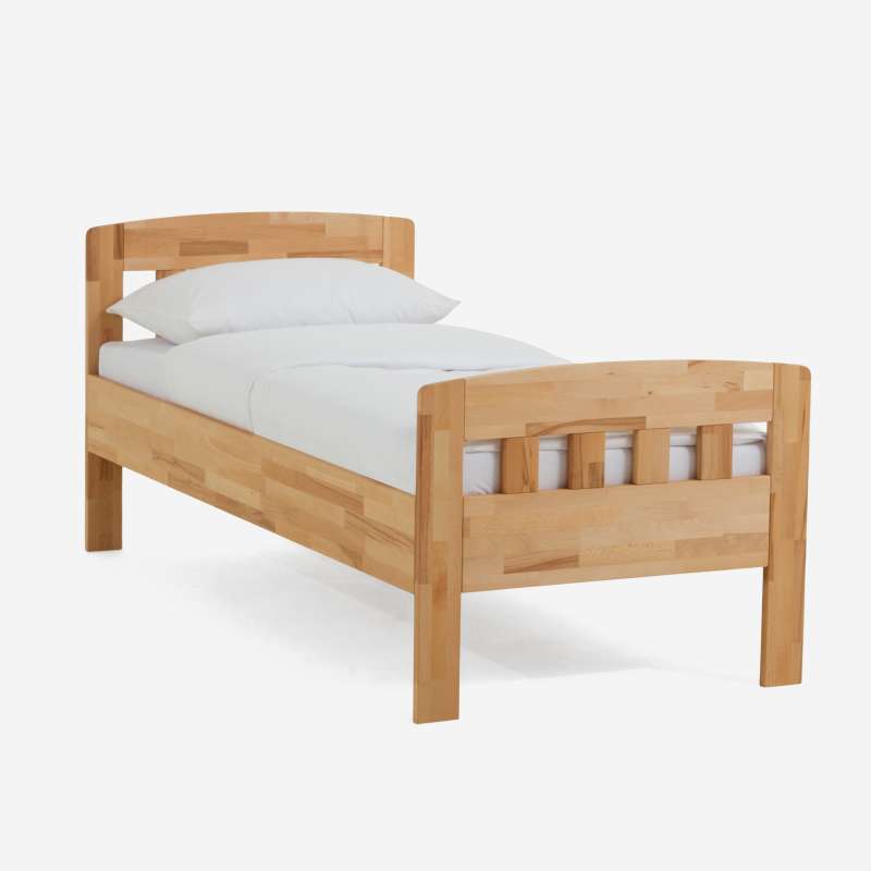 Dico Massivholz Einzelbett Komfortbett Seniorenbett, 420.00, Buche wenge lackiert