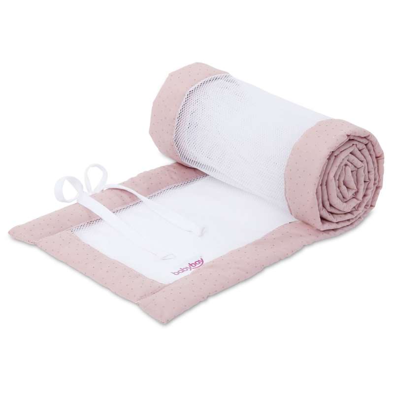 babybay Nestchen Mesh Royal passend für Modell Maxi, Boxspring, Comfort und Comfort Plus, rosé Glitz