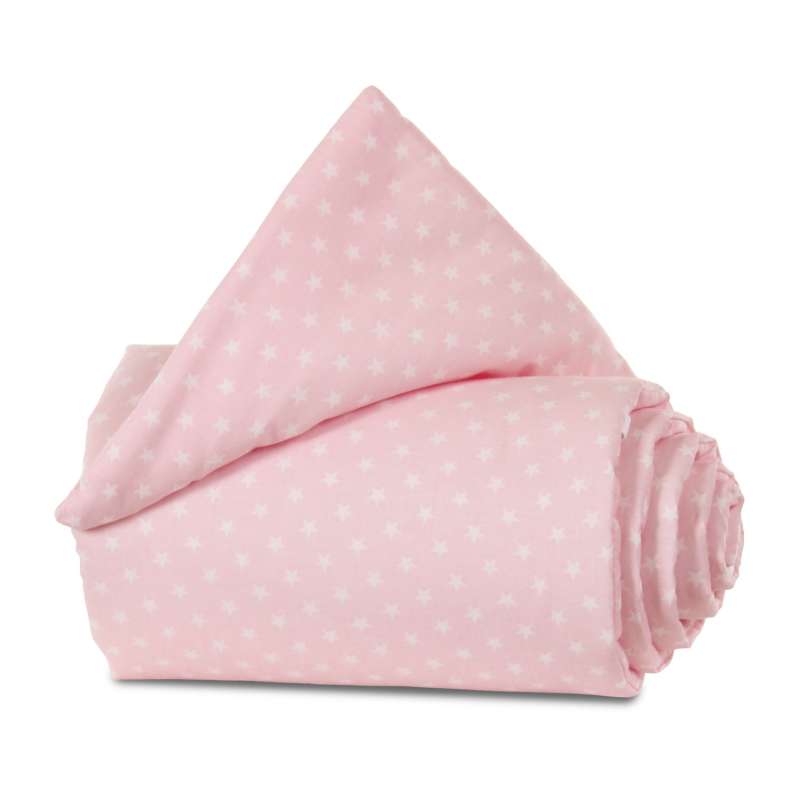 babybay Nestchen Organic Cotton passend für Modell Maxi, Boxspring und Comfort, rose Sterne weiß