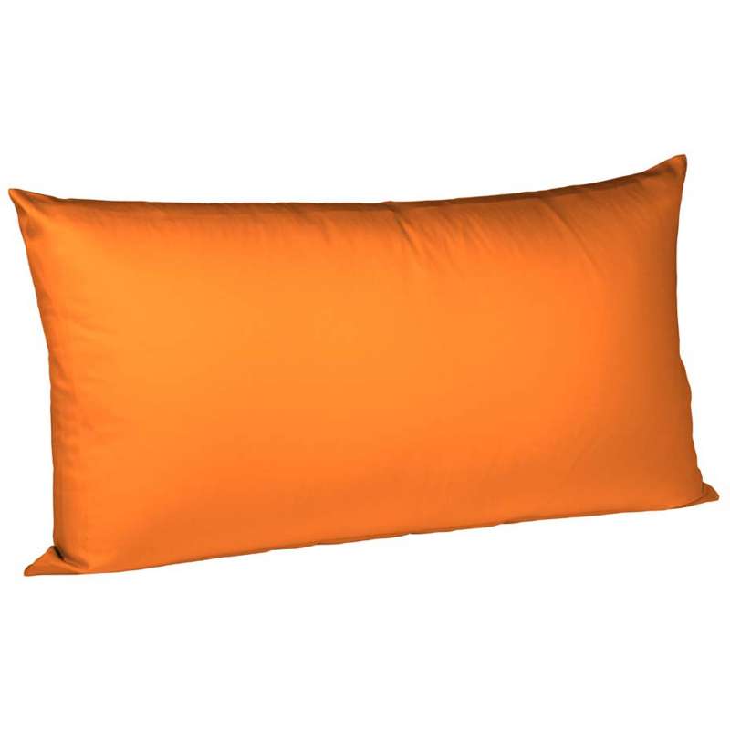 Fleuresse Interlock-Jersey-Kissenbezug uni colours orange 2044 Größe 40x80 cm