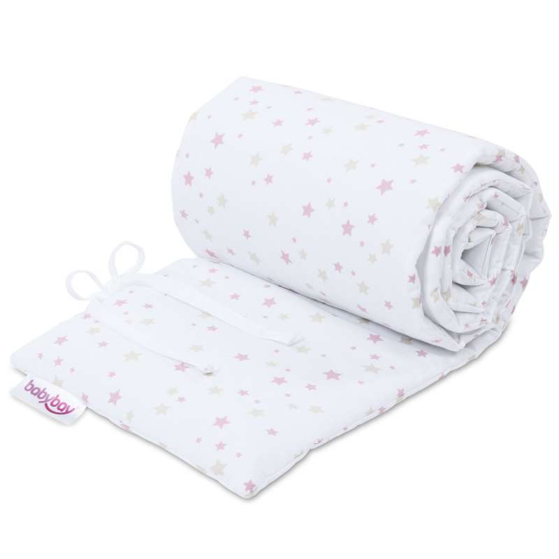 babybay Nestchen Piqué passend für Modell Boxspring XXL, weiß Sternemix sand/beere