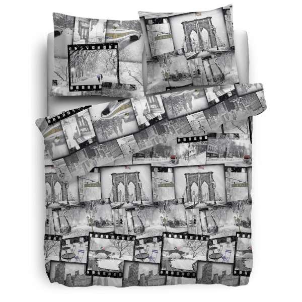 Heckett Lane Flanell Bettwäsche Winter 135x200 cm grey