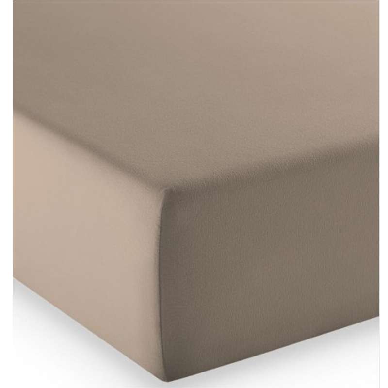 Fleuresse Mako-Jersey-Spannlaken comfort Farbe taupe 9042