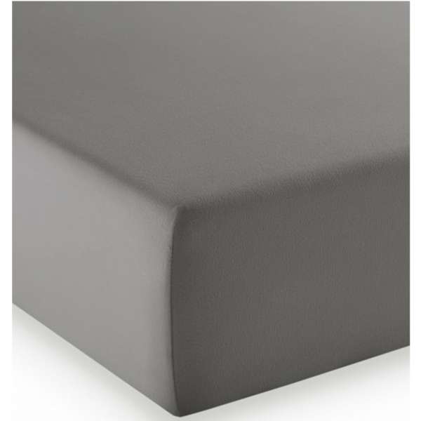 Fleuresse Mako-Jersey-Spannlaken comfort Farbe steingrau 9039