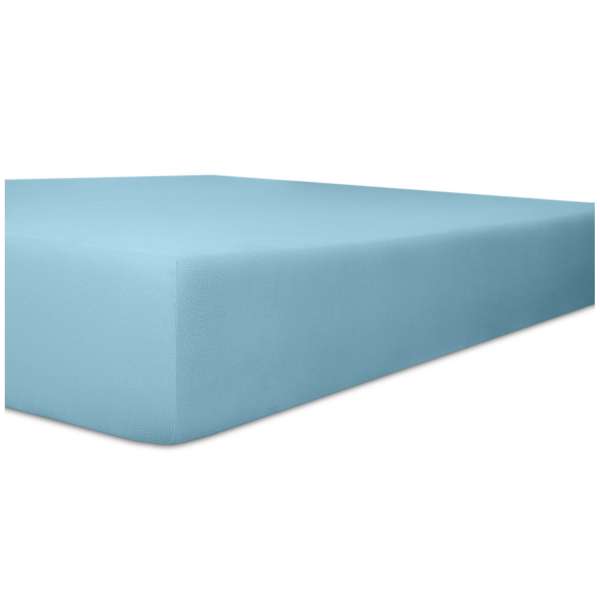 Kneer Superior-Stretch Spannbetttuch 2N1 mit 2 verschiedenen Liegeflächen Qualität 98 Farbe blau