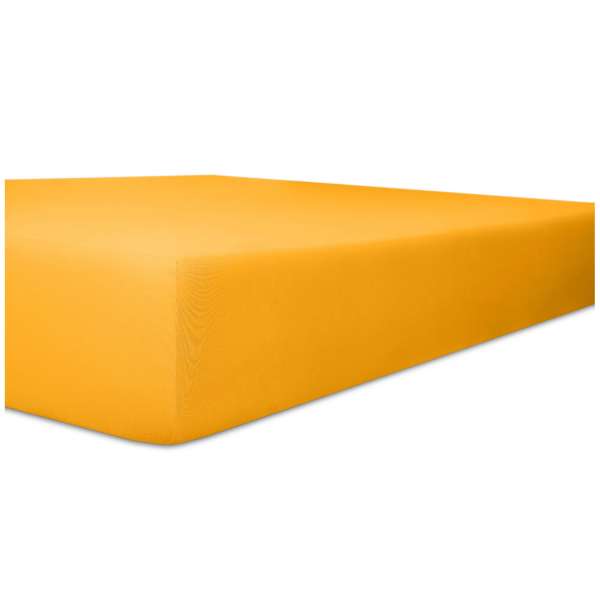 Kneer Easy Stretch Spannbetttuch für Matratzen bis 30 cm Höhe Qualität 25 Farbe honig