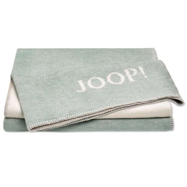 JOOP Wohndecke Melange Doubelface Größe 150x200 cm Jade Natur