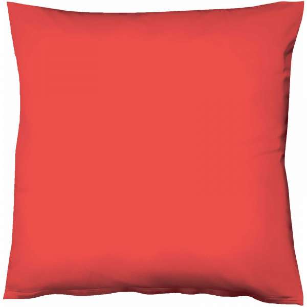 Fleuresse Mako-Satin-Kissenbezug uni colours Farbe kirsch 0251