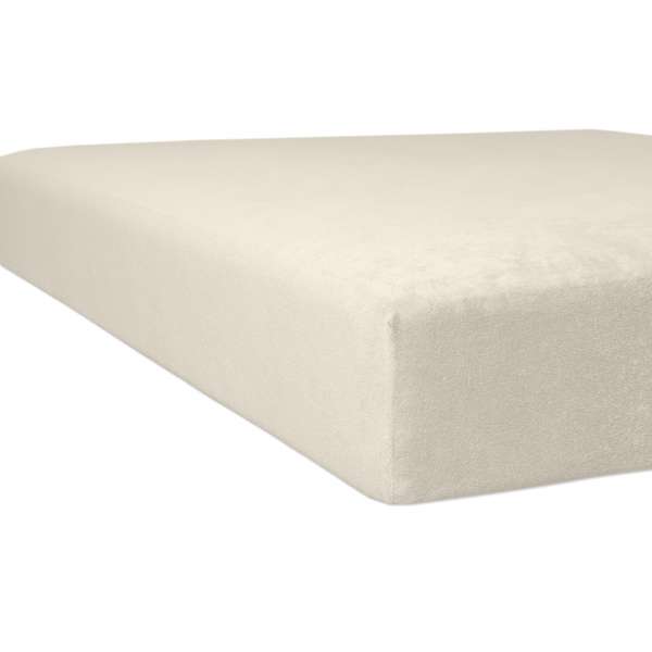 Kneer Flausch-Biber Spannbetttuch für Matratzen bis 22 cm Höhe Qualität 80 Farbe leinen