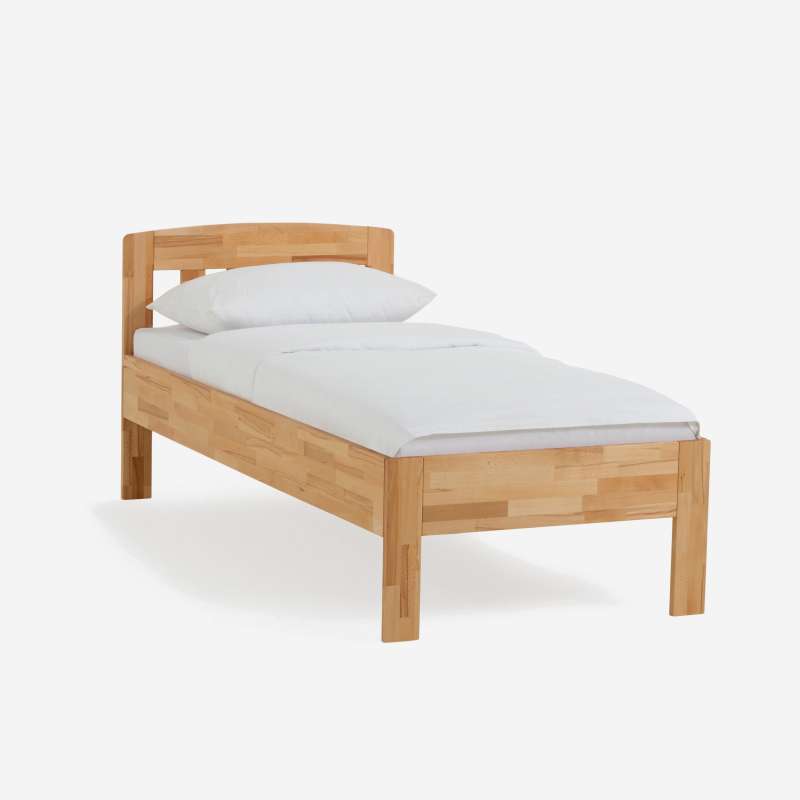 Dico Massivholz Einzelbett Komfortbett Seniorenbett 420.03, Buche wenge lackiert