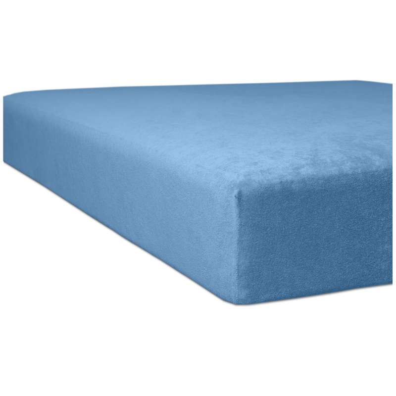 Kneer Flausch-Frottee Spannbetttuch für Matratzen bis 22 cm Höhe Qualität 10 Farbe korn
