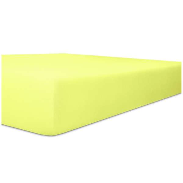 Kneer Edel-Zwirn-Jersey Spannbetttuch für Matratzen bis 22 cm Höhe Qualität 20 Farbe lilie