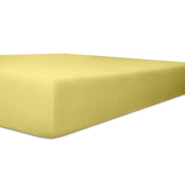 Kneer Easy Stretch Spannbetttuch Qualität 25, gelb, Größe 90-100x190-220 cm