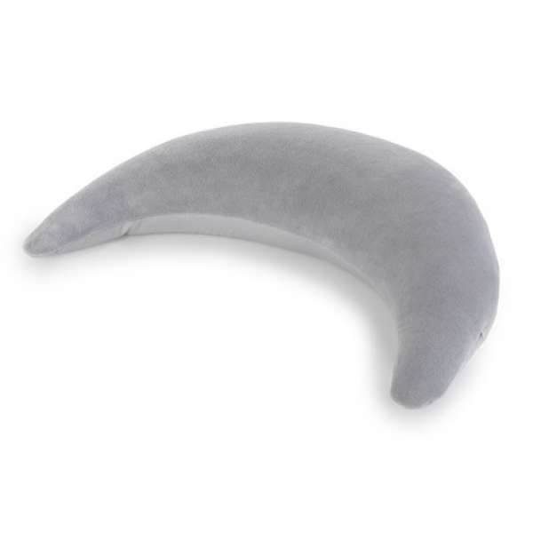 Theraline Nacken-/ Kuschelkissen - Der Plüschmond - Grau, Größe 140x27 cm