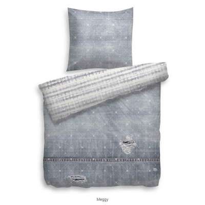 Vorschau: Heckett Lane Pure Cotton Bettwäsche Meggy 155x220 cm blau Vorschau: Heckett Lane Pure Cotton Bettwäsche Meggy 155x220 cm blau