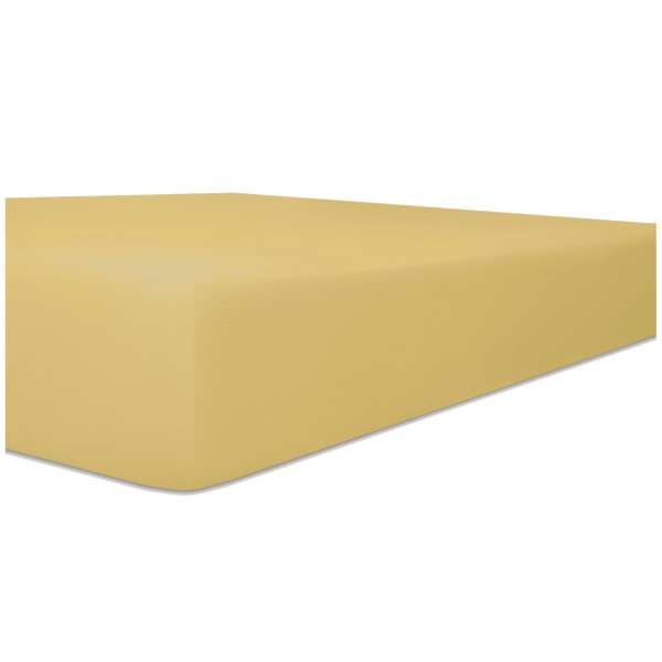 Kneer Easy Stretch Spannbetttuch für Matratzen bis 30 cm Höhe Qualität 25 Farbe curry