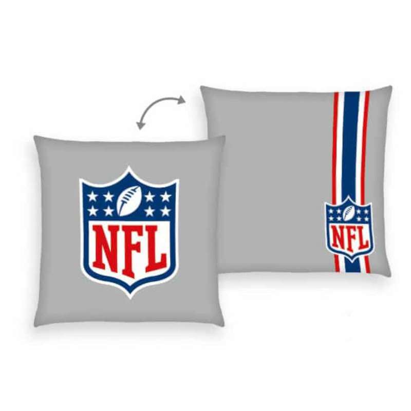 NFL Dekokissen – Classic, Größe ca. 40x40 cm, grau-grau