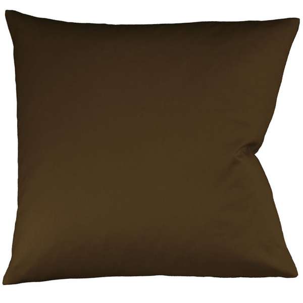 Fleuresse Interlock-Jersey-Kissenbezug uni colours mokka 8022