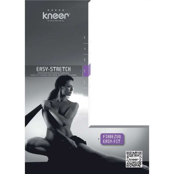 Kneer Nackenstützkissen-Fixbezug Easy-Stretch Q25 Farbe natur 30/60x40/70 cm