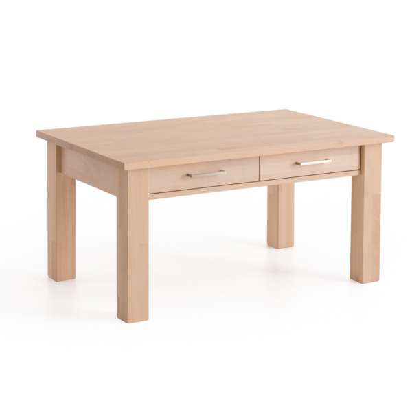 DICO Möbel Couchtisch CS 130 Massivholz Buche/Wildeiche Größe 135x80 cm mit Schublade