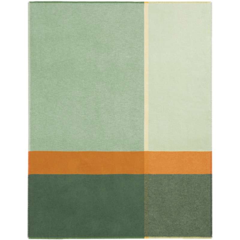 Biederlack Plaid Great Green, leichte Sommerdecke 130 x 170 cm