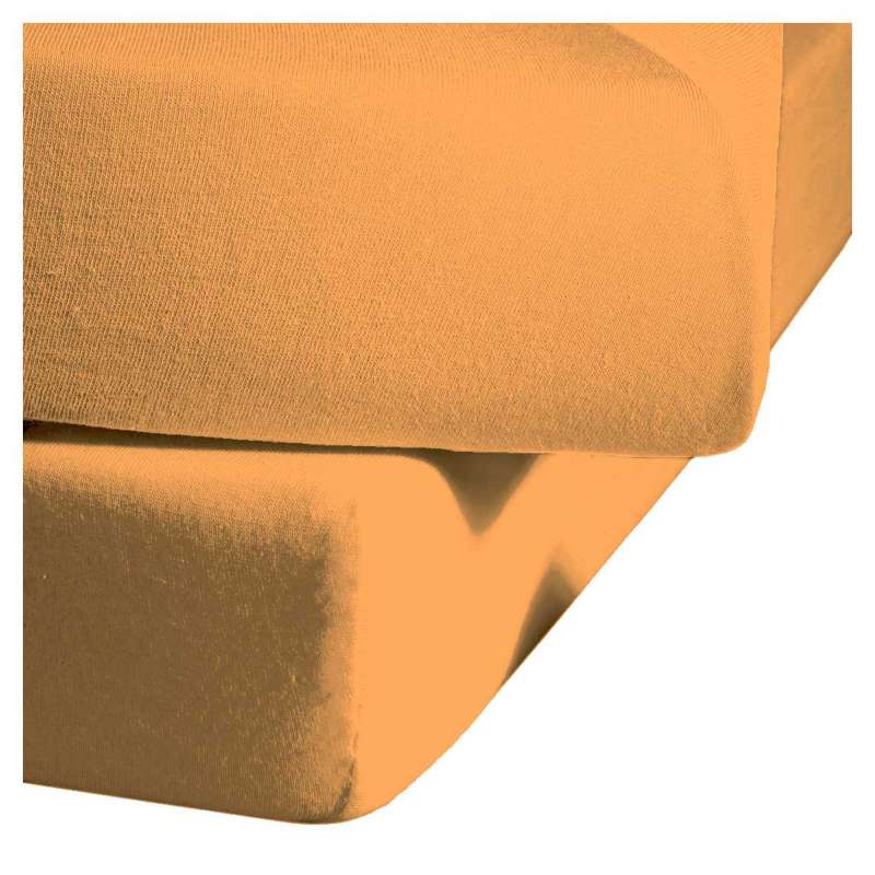 Fleuresse Mako-Satin-Spannlaken colours Farbe gold 2046