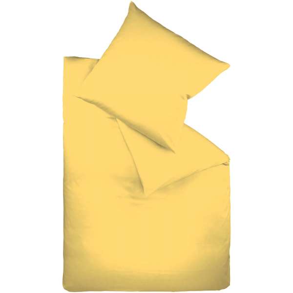 Fleuresse Mako-Satin-Bettwäsche colours Farbe gelb 2006